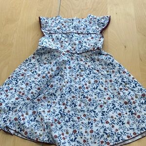 La Stupenderia Italian‎ Made Summer Dress white with floral print NWOT SIZE 5